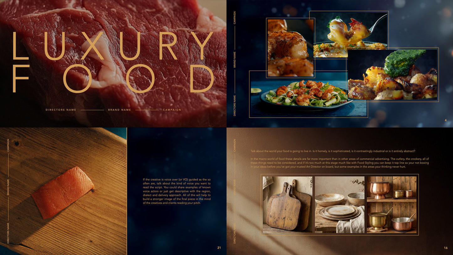 'Luxury Food' Treatment Template